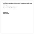 Cobre Leito Tamanho King 3 Peças Dupla Face Preto/palha 3 Peç