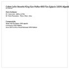 Cobre Leito Tamanho King Size Palha 400 Fios Egípcio 100% Alg