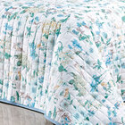 Cobre Leito Tamanho Super King Floral Azul 200 Fios 100% Algo