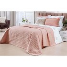 Cobre Leito Tamanho Super King Rosa Micro Percal Peletizado 2