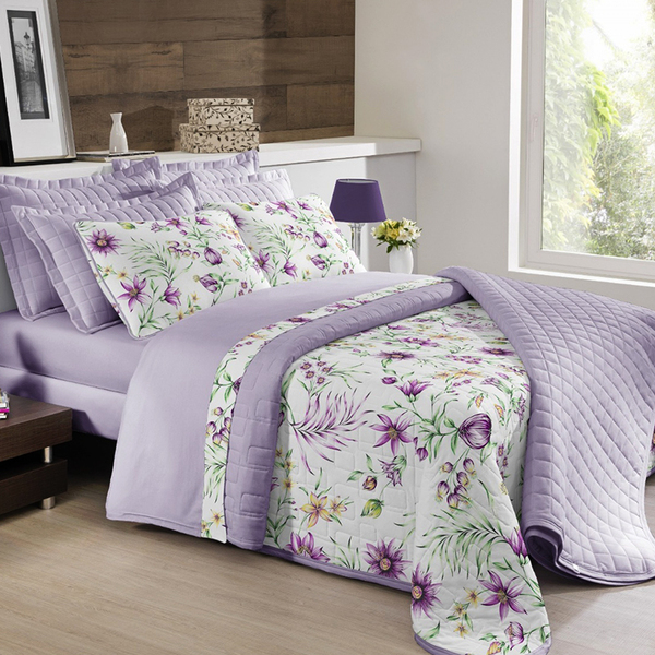 Cobre Leito Tecebem Casal Malha Confiança  Estampado 2,10m X