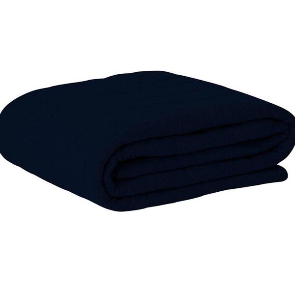 Cobre Leito Tecebem Queen Malha Lisa 240 X 260cm Marinho