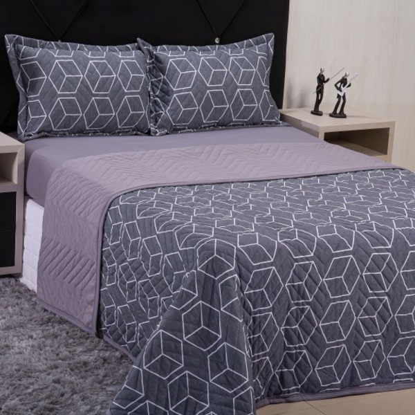 Cobreleito Casal Mallha Renan C/chumbo Bella Enxovais