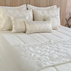 Cobreleito Queen Sara Rústico Linho Creme Toque De Arte