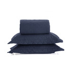 Cobreleito Vida Bela Kacyumara 200 Fios Azul Marinho - King