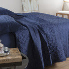 Cobreleito Vida Bela Kacyumara 200 Fios Azul Marinho - King