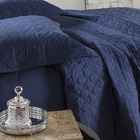 Cobreleito Vida Bela Kacyumara 200 Fios Azul Marinho - King