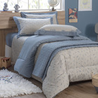 Cobreleito Vida Bela Kacyumara 200 Fios Carrinhos - Solteiro