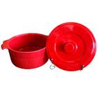 Cocotte Com Tampa Porcelana 22 Cm 2,75 Litros Vermelho Germer