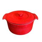 Cocotte Com Tampa Porcelana 22 Cm 2,75 Litros Vermelho Germer