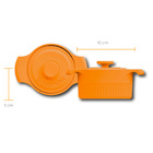 Cocotte De Porcelana 10 Cm 210 Ml Amarelo Germer