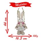 Coelha Balanço De Páscoa Enfeite Decorativo 44cm