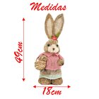 Coelha De Páscoa Decoração Coelhinha Com Cestinho De Palha 49