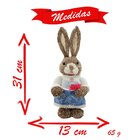 Coelha De Páscoa Decoração Enfeite Coelhinha 31 Cm