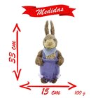 Coelha De Páscoa Decoração Enfeite Coelhinha 33cm