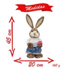 Coelha De Páscoa Decoração Enfeite Coelhinha 45cm