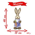 Coelha De Páscoa Decoração Enfeite Coelhinha 46cm