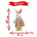 Coelha De Páscoa Decoração Enfeite Coelhinha Tecido 44cm