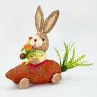 Coelho De Páscoa Enfeite Decorativo Coelhinho Carro De Cenour