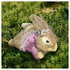 Coelho Fêmea De Páscoa Deitada Decoração Enfeite Coelhinho 24