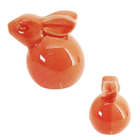 Coelho Páscoa De Cerâmica Decorativo Fosco