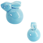 Coelho Páscoa De Cerâmica Decorativo Fosco