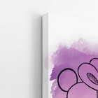 Coelho Roxo Animais Colorido Infantil Quadro Canvas 120x80cm