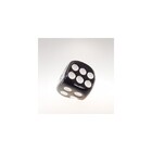 Cofre Decorativo De Dado Cor Preto E Branco 17 X 13 X 13 Cm