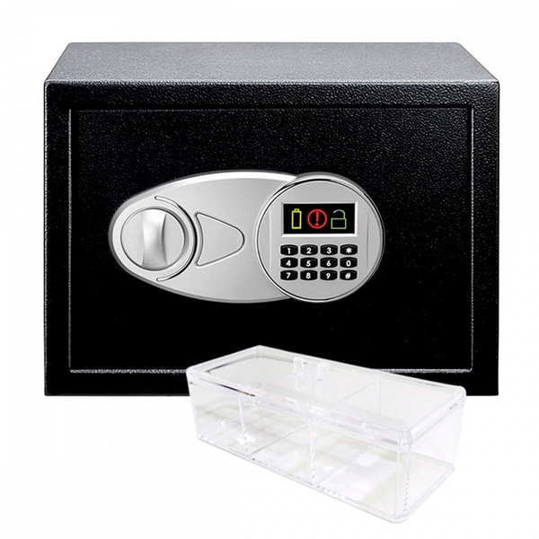 Cofre Digital Em Aço Com Senha E Divisória Removível - 14 L +