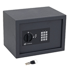 Cofre Digital Senha e Chave 15L 25x35x25cm Parede Aço Cinza