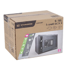 Cofre Digital Senha e Chave 15L 25x35x25cm Parede Aço Cinza