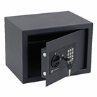 Cofre Digital Senha e Chave 15L 25x35x25cm Parede Aço Cinza