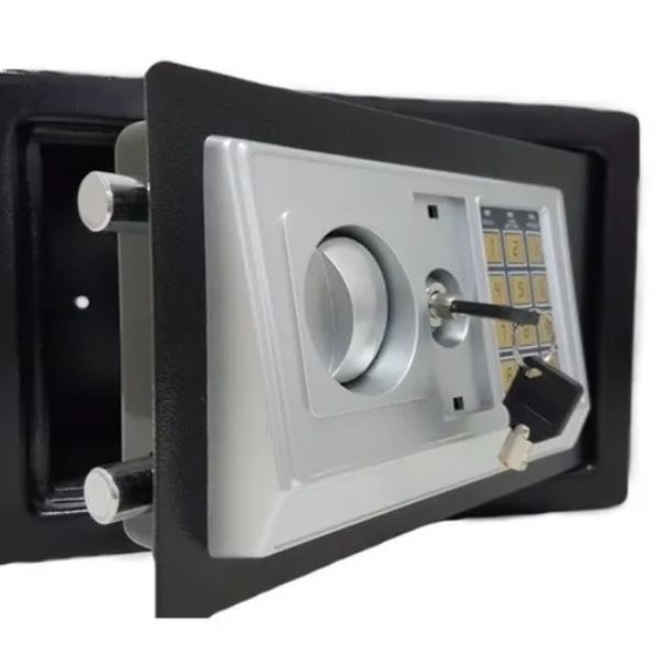 Cofre Eletrônico Digital Grande 31x20x20cm Chave Reserva