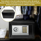 Cofre Eletrônico Teclado Digital Segurança Senha Chave Aço