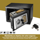 Cofre Eletrônico Teclado Digital Segurança Senha Chave Aço