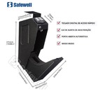 Cofre Modelo Qv0101e  C/ Biometria  Digital E Mecânico