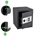 Cofre Sobrepor com Senha 41L 40x35x36cm Preto SFT-403536ENG Standers