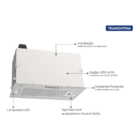 Coifa De Embutir Tramontina Incasso Em Aço Inox 51 Cm  220 V