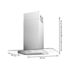 Coifa de Ilha 90cm Inox com Vidro 5 e 6 Bocas com Luz de Led 220V Efficient CE9IX Electrolux