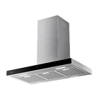Coifa de Ilha 90cm Inox e Preto 5 e 6 Bocas Smart Pro Touch MH90M83ET24MW2 Midea