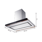 Coifa de Ilha 90cm Preta e Inox 5 e 6 Bocas 220V Akrton 4092540004 Cuisinart