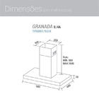 Coifa De Ilha Granada 90cm TP6992IX - Suggar 220v