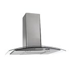 Coifa De Parede 70cm Vidro Curvo Duto Slim Fogatti Inox