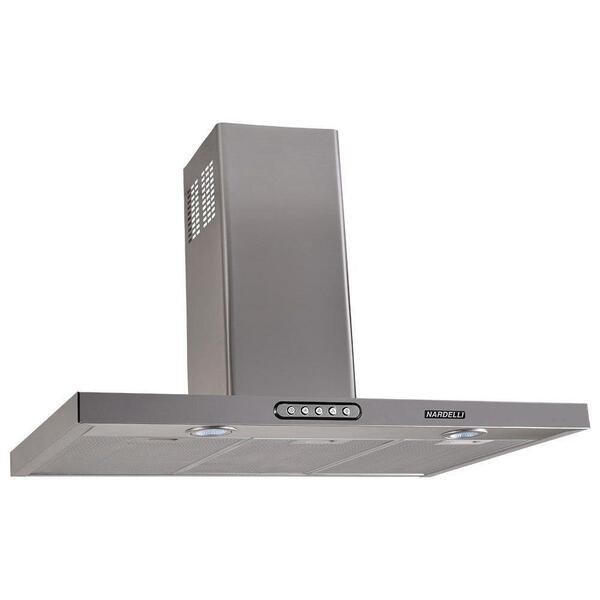 Coifa De Parede 75cm Retangular Duto Slim Inox 110v