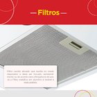 Coifa de Parede 80cm Vidro Curvo Slim Nardelli White