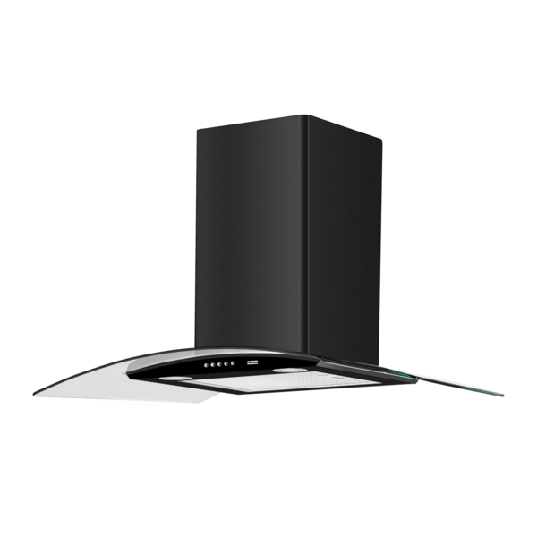 Coifa de Parede 89,5cm Black com Vidro 5 e 6 Bocas 220V 18803 Franke