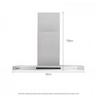 Coifa De Parede 90 Cm Inox Dako Diplomata Gourmet 220v