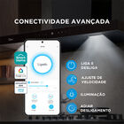 Coifa De Parede 90cm Black Inox Smart Pro Touch Midea Mh90m77