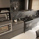 Coifa de Parede 90cm Inox 5 e 6 Bocas 220V Granada Slim TP1192IX Suggar