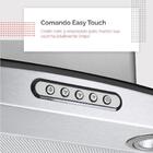 Coifa De Parede 90cm Vidro Curvo Duto Slim Fogatti Inox